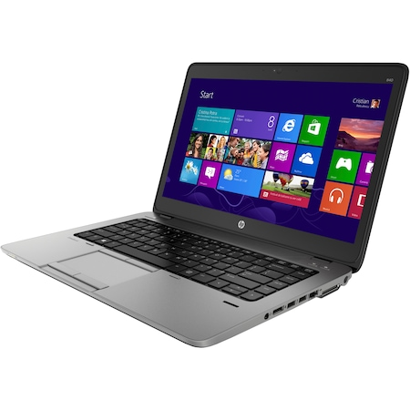 Laptop, HP, HP EliteBook  840 G1, Intel® Core™ i5-4210U, 1.60GHz, 14”, HD+,  1600 x 900, 8GB DDR3, 180GB SSD, Intel HD Graphics